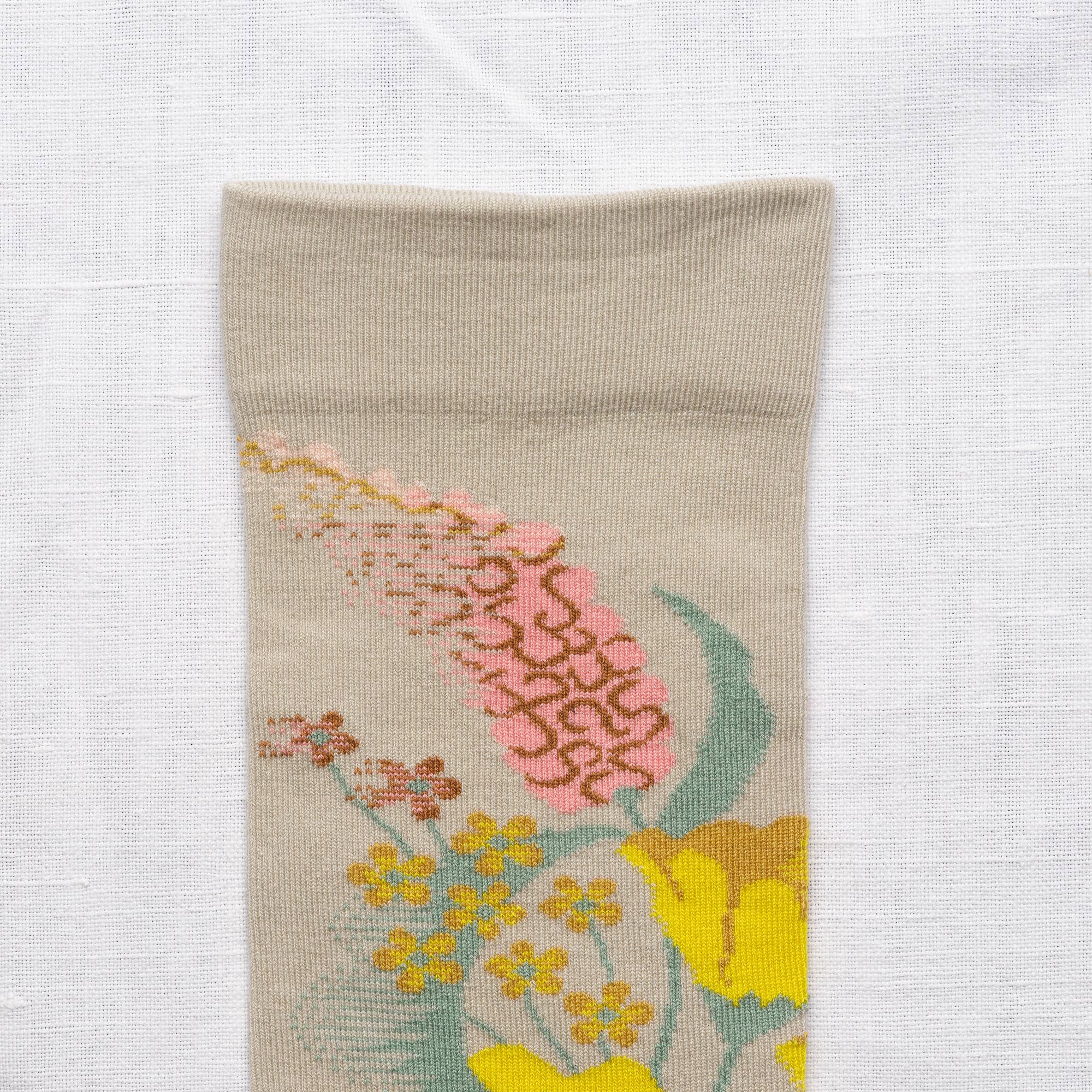 Bonne Maison - Wholesale Socks - Unisex - Celadon Flower Socks3