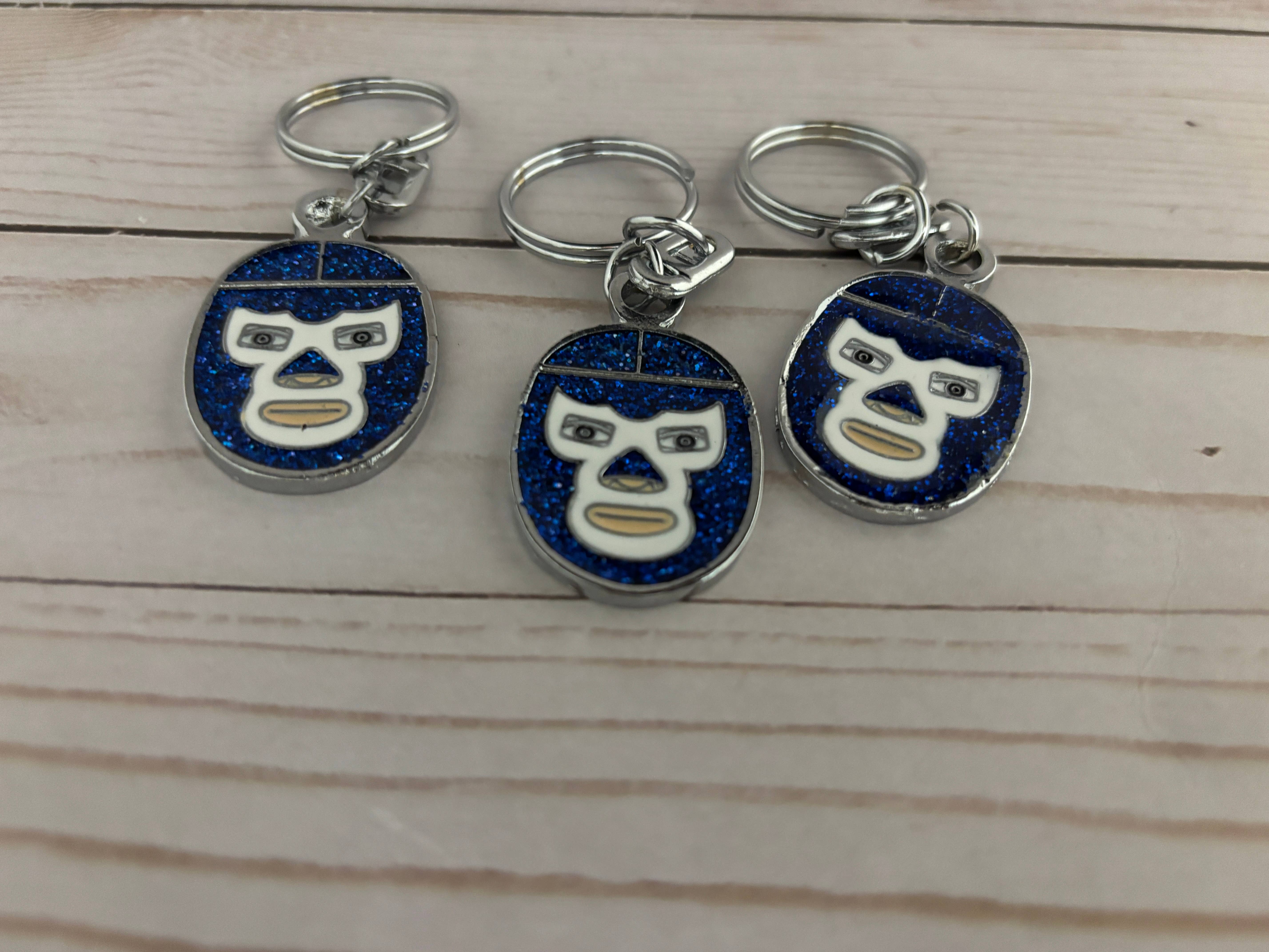 Viva Greetings - Wholesale Keychain - Unisex - Blue Demon Luchador Lucha Libre Keychain1