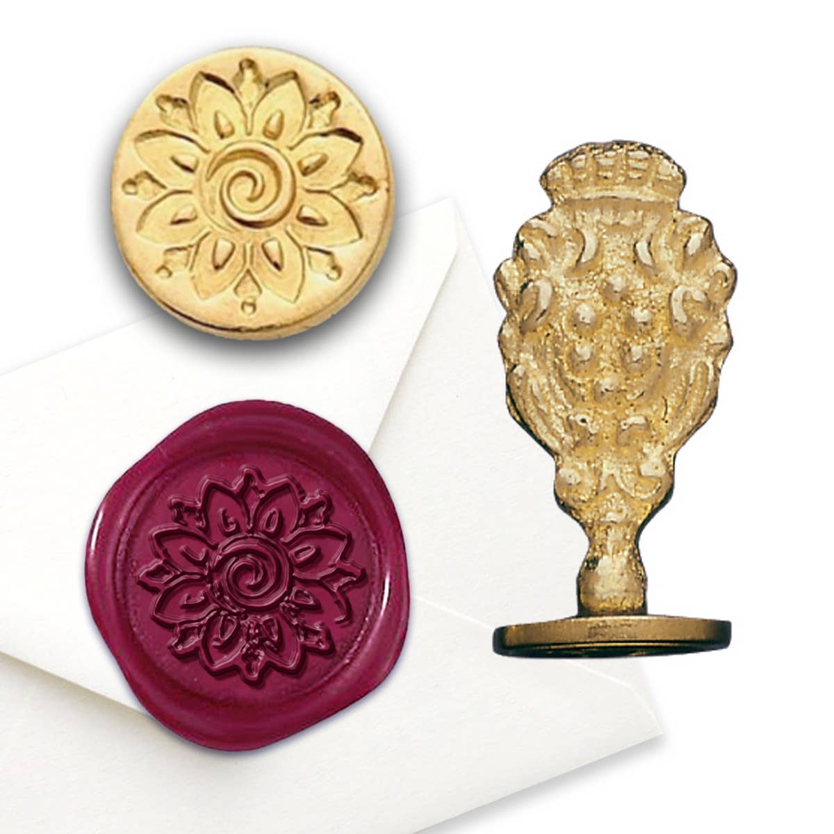 Freund Mayer & Co. - Wholesale Rubber/Decorative Stamp - Florentine Brass Wax Seal Stampers-over 50 popular symbols46