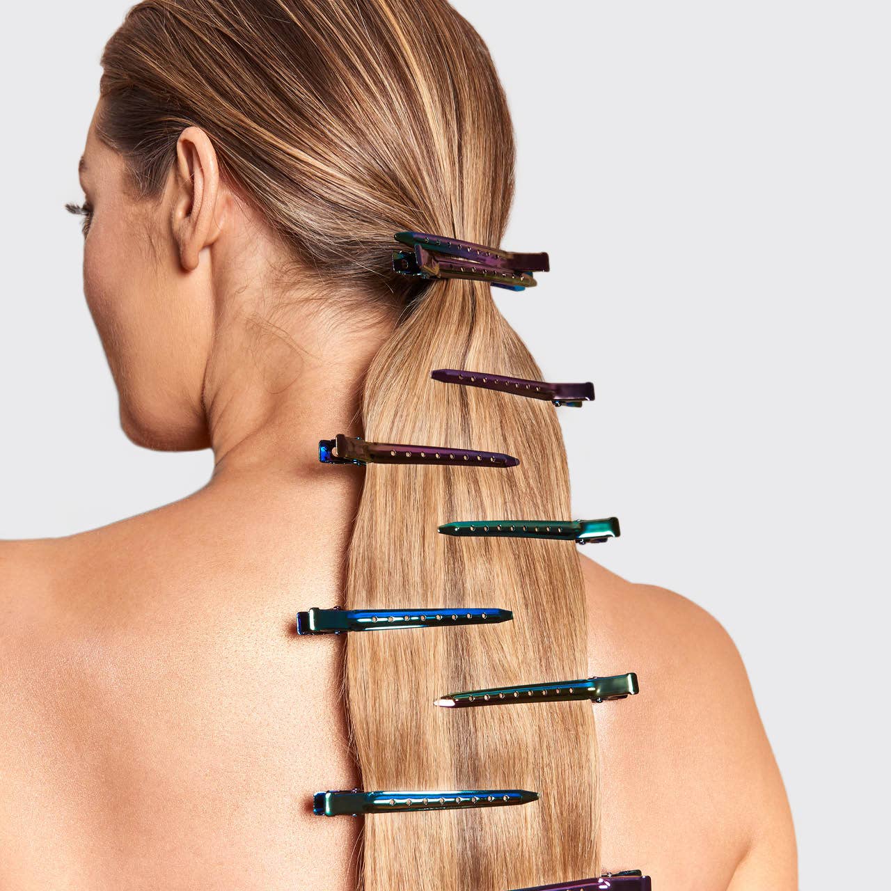 KITSCH - Wholesale Hair Clip - Women's - Styling Hair Clips 6pc - Iridescent1