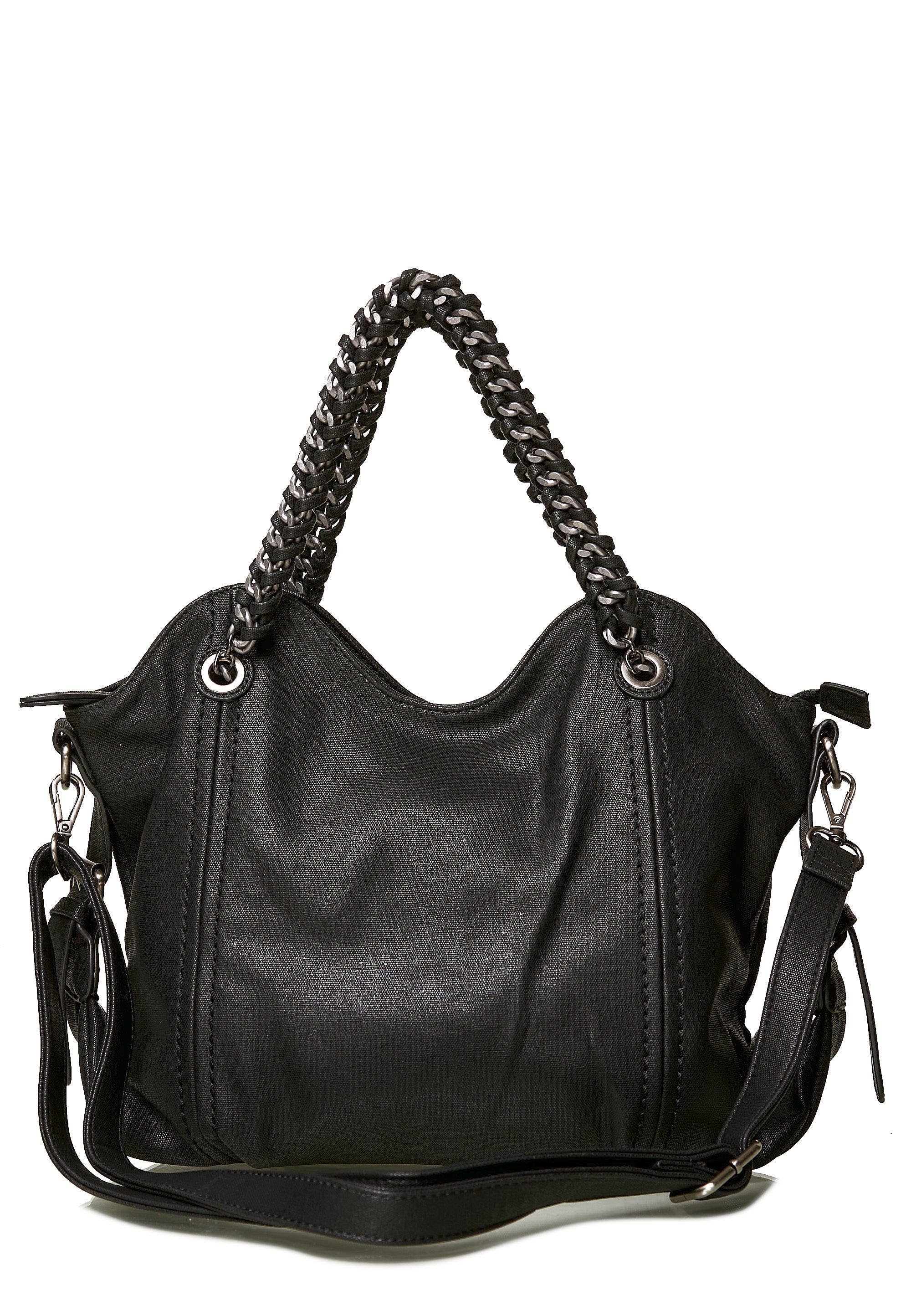 HJS - Vente Sac porté épaule – femme - Sac à bandoulière 'MERCED' avec anses chaîne2