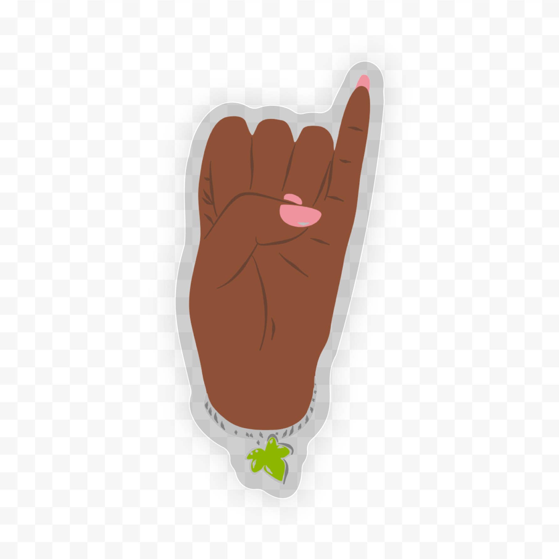 CheerNotes Greeting Cards & Stationery - Wholesale Sticker -  Ivy Leaf Clear Stickers | Sorority Inspired  |  Sisterhood1