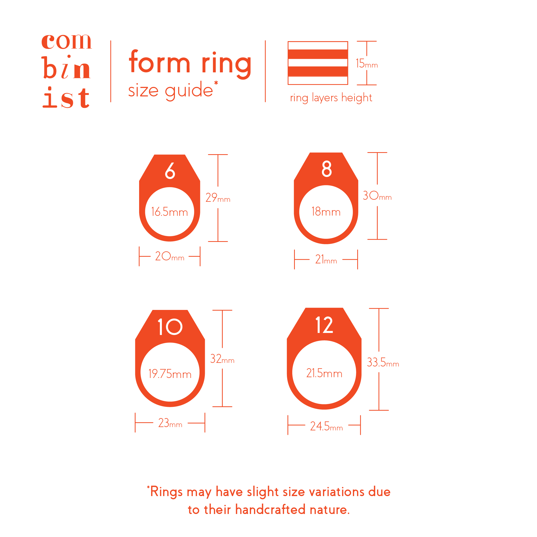 Combinist Goods - Wholesale Cocktail/Statement Ring - Form Ring13