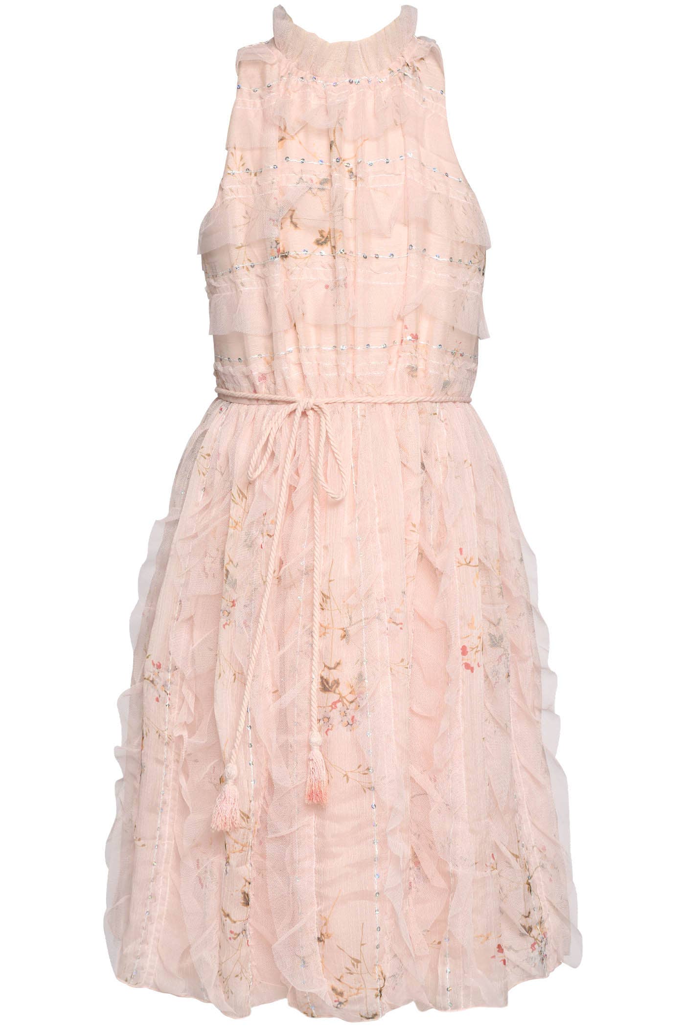 ROUGIR ROBE LICOU À VOLANTS AVEC LIEN À LA TAILLE en vente sur Faire0