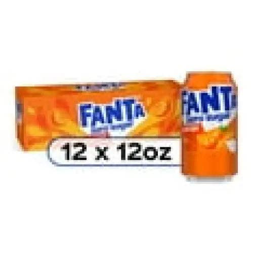 Echo Sales Canada - Wholesale Soda/Carbonated Drink - Fanta Zero Sugar Orange Fruit Soda Pop, 12 fl oz, 12 Pack Cans
