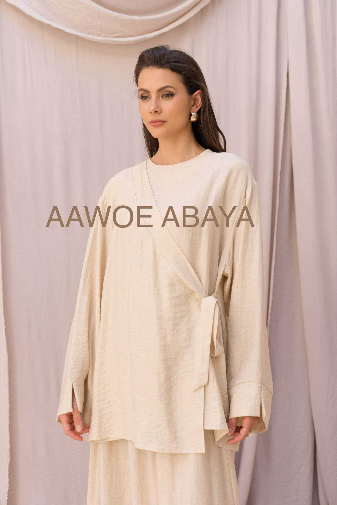 Aawoe Abaya - Wholesale Tops Set - Women's - Chic Set with Long Sleeves - 2422-EN0