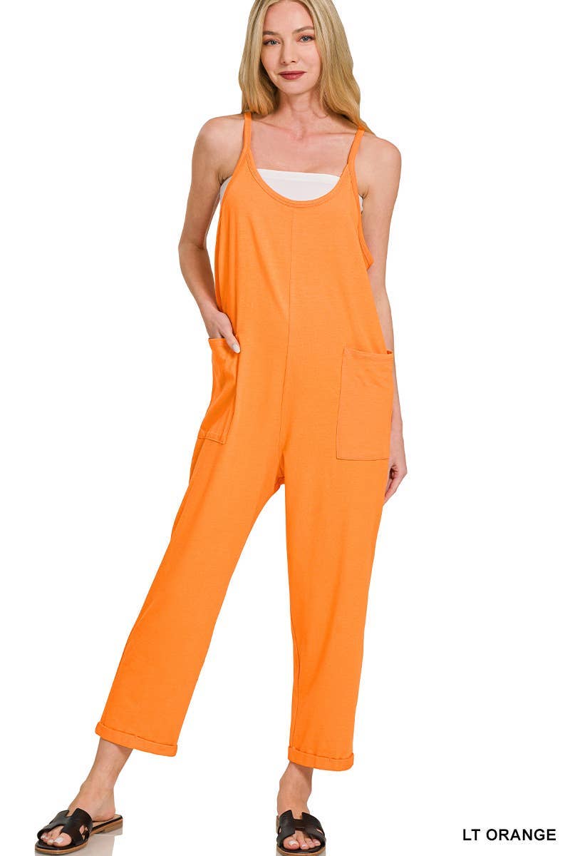 Vanilla Monkey - Wholesale Jumpsuit - Women's - Spaghetti Strap Pocketed Jumpsuit19