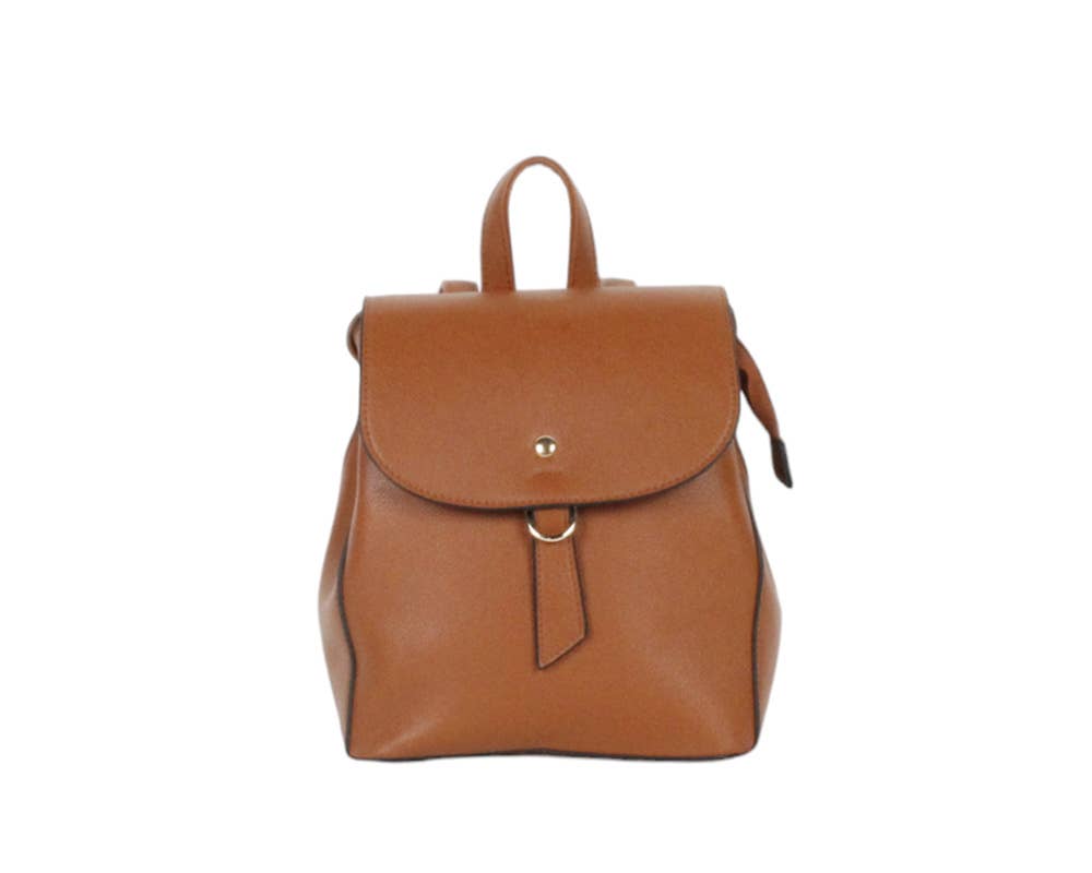 MIA LAROUGE - Wholesale Backpack - Women's - BACKPACK BAG WITH FLAP. WINTER SEASON0