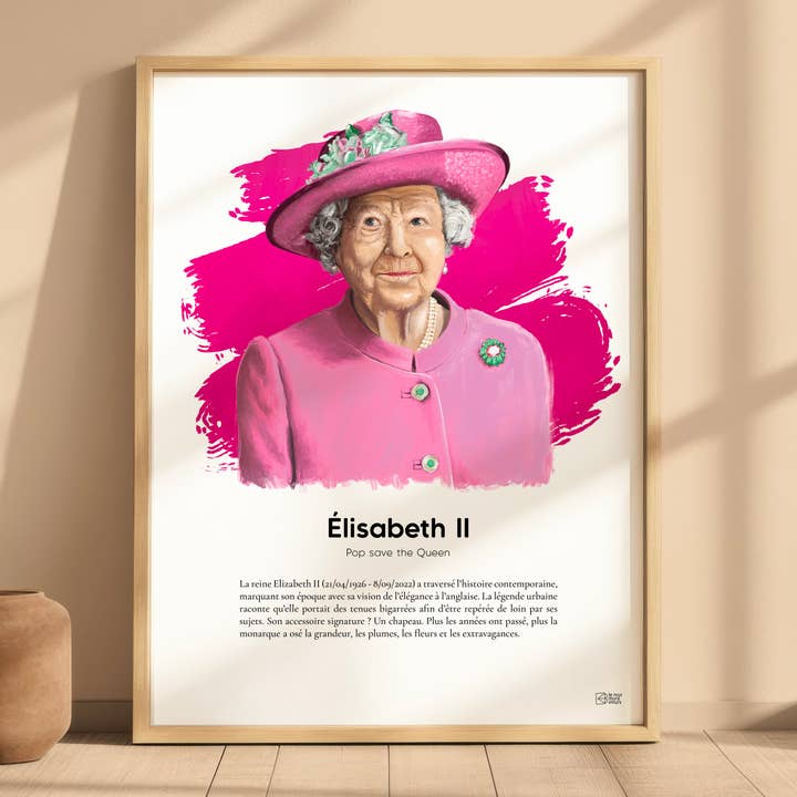 Queen Elizabeth II Poster〚Limited Edition & Certified〛 for wholesale by le murmure des murs
