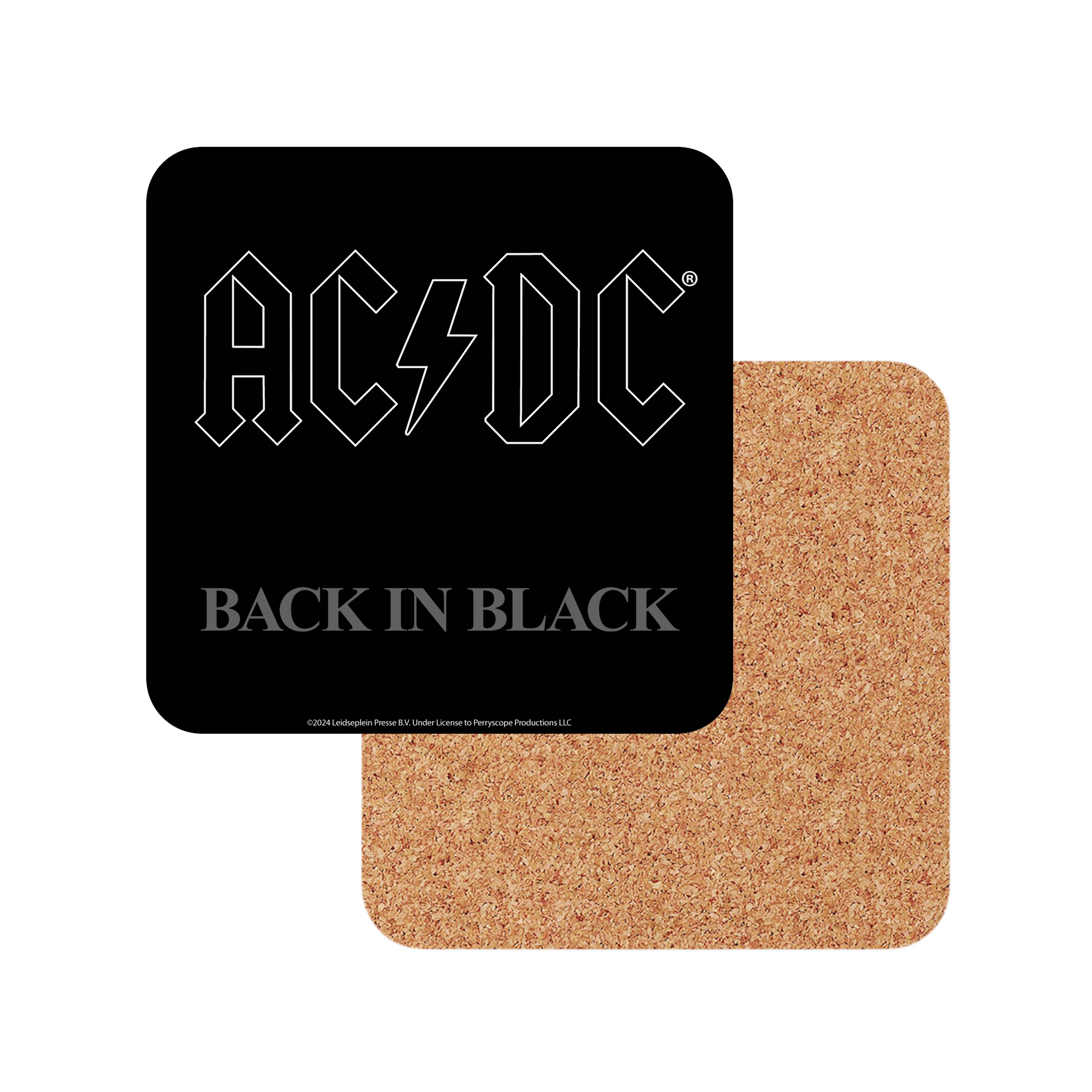 MID-SOUTH PRODUCTS - Wholesale Coasters - ACDC Coasters - Back In Black - 6pc Set0