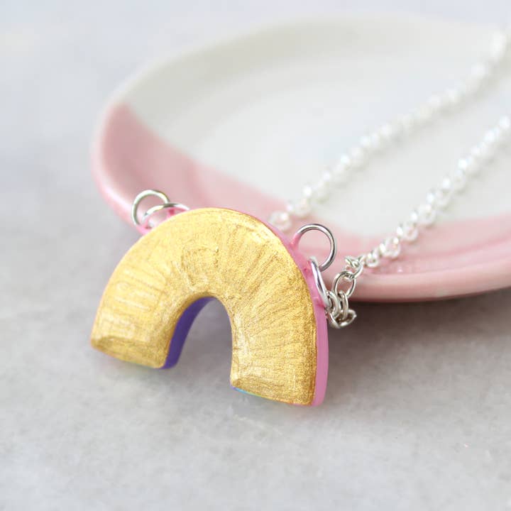 Mariposa Miniatures - Venta al por mayor Collares con colgantes/abalorios - Collar Arco Iris3