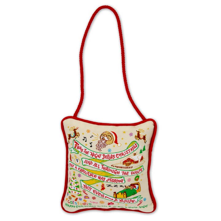 Night Before Christmas Mini Pillow Ornament for wholesale by catstudio
