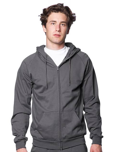 Royal Apparel - Wholesale Hoodie - Men's - Unisex Organic Cotton Full Zip Hoodie7