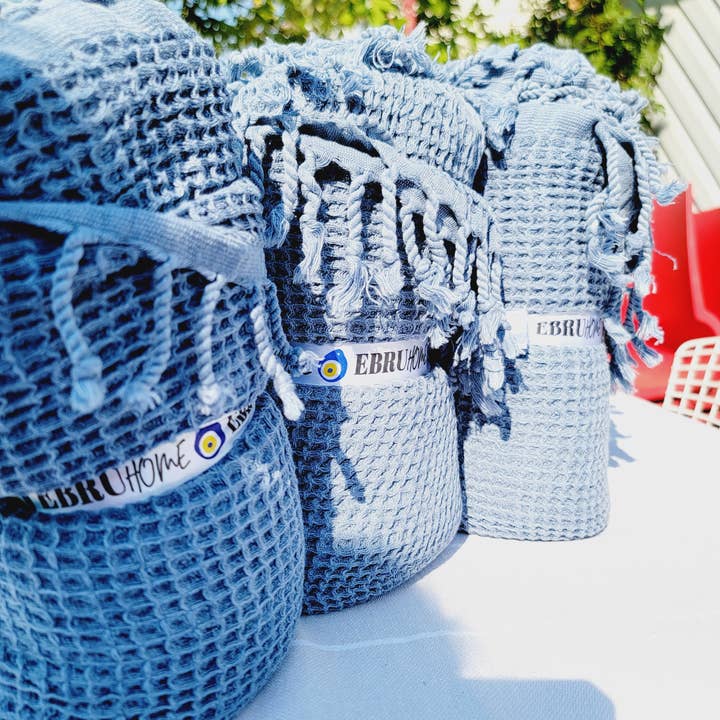 EBRU Home - Wholesale Throw Blanket - Turkish Cotton Throw Blanket – Versatile Home & Outdoor Us7