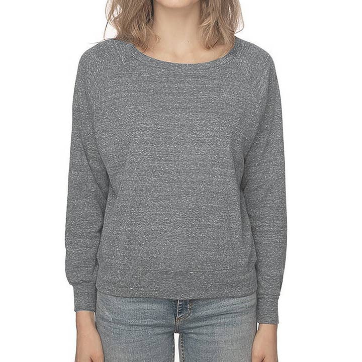 Supermaggie @ Faire - Wholesale Graphic Sweatshirt - Women's - Jackalope Pia Tri Blend Pullover5