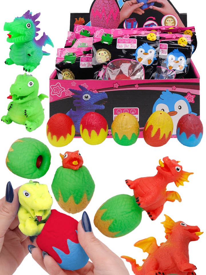 Dragon Egg Hatching Surprise Flip Reversible Toy for wholesale by Cap Zone