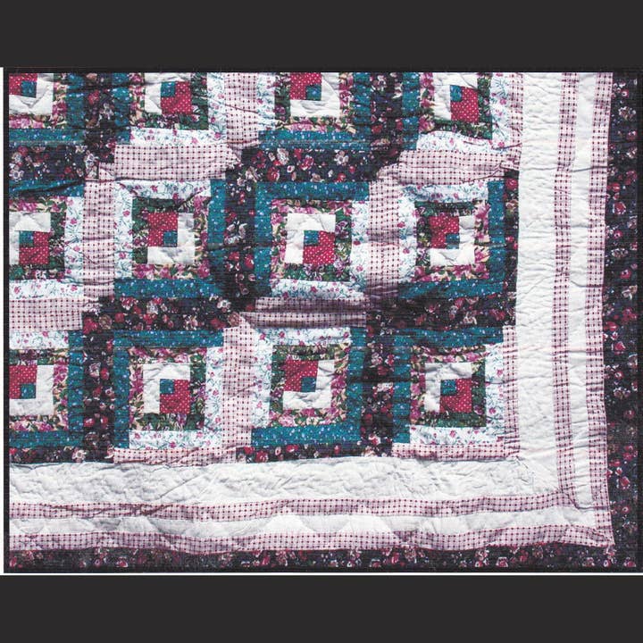 Edredão de cabina de madeira para remendo de flores - para casa de campo ou casa de campo por atacado de Eastern Sunrise Lace And Linens Inc.