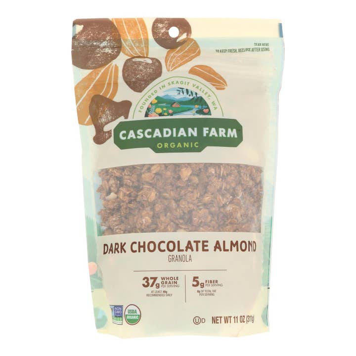 Ware Spark - Wholesale Granola - Cascadian Farm - Granola Organic Dark Chocolate Almond - Case Of 4-11 Ounces