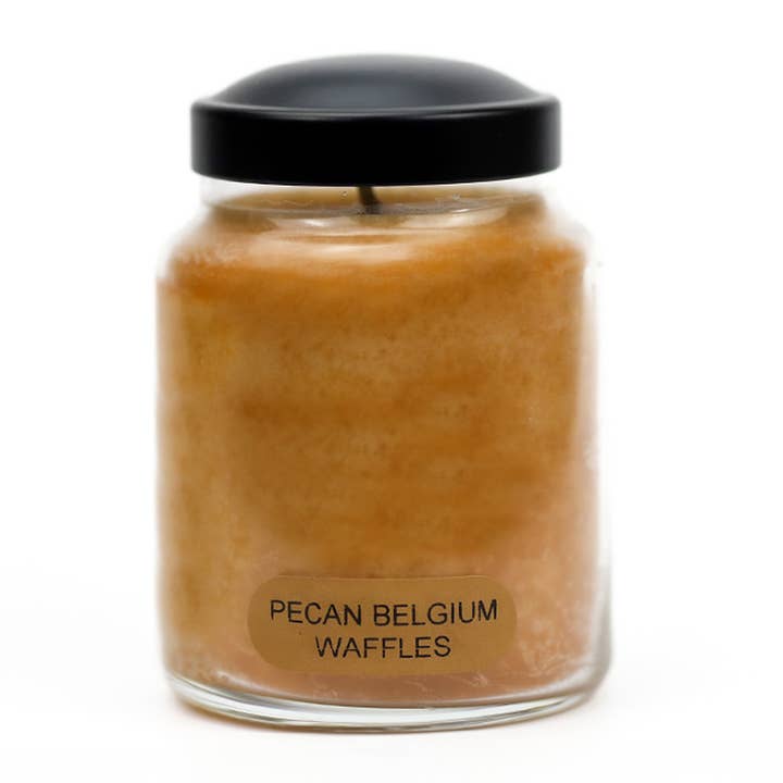 A Cheerful Giver - Wholesale Jar/Filled Candle - KOTL Baby Candle (6oz.) – Pecan Belgium Waffles