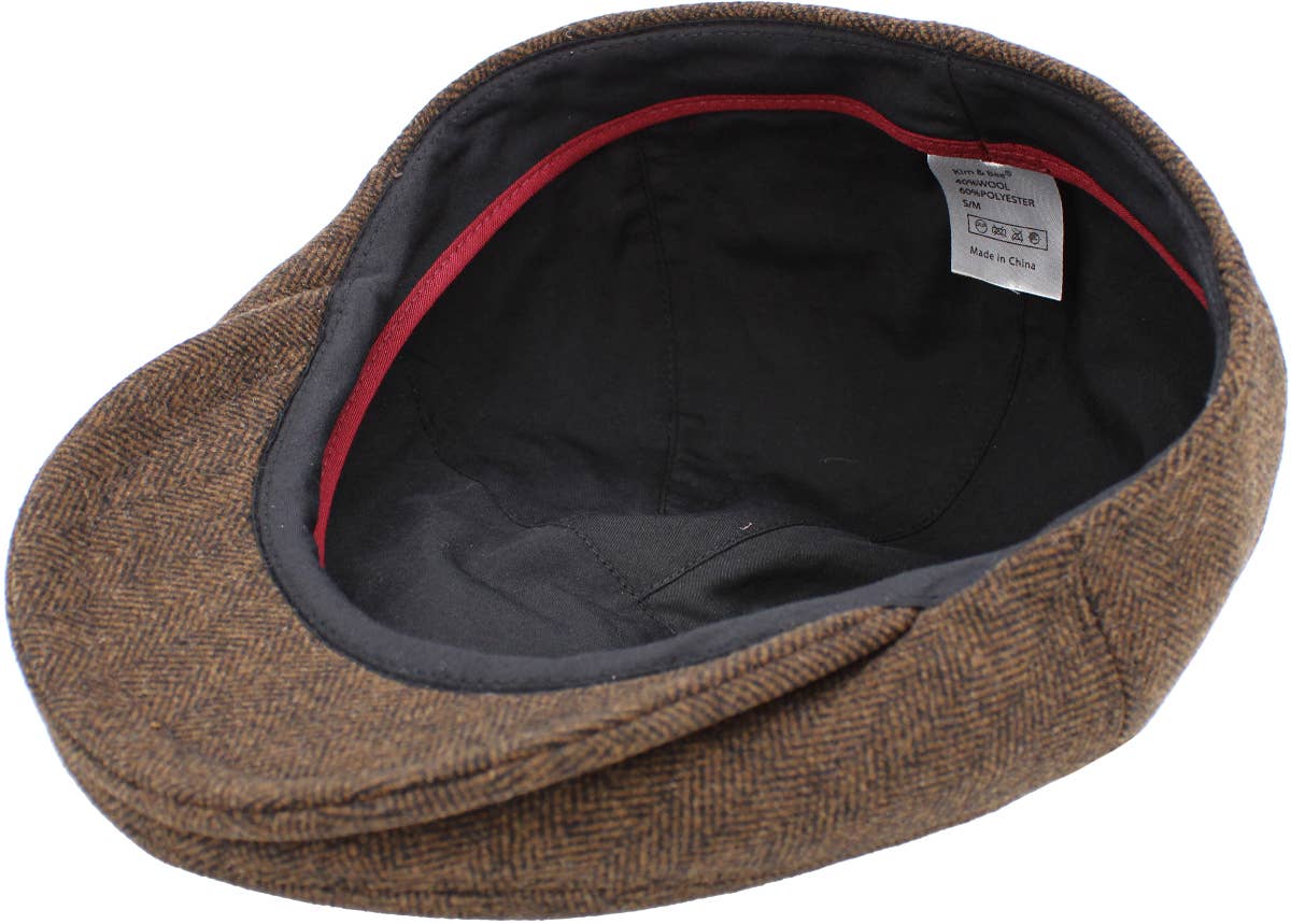 KBETHOS - Wholesale Newsboy/Schoolboy Hat - Men's - Solid Wool Blend Ivy5