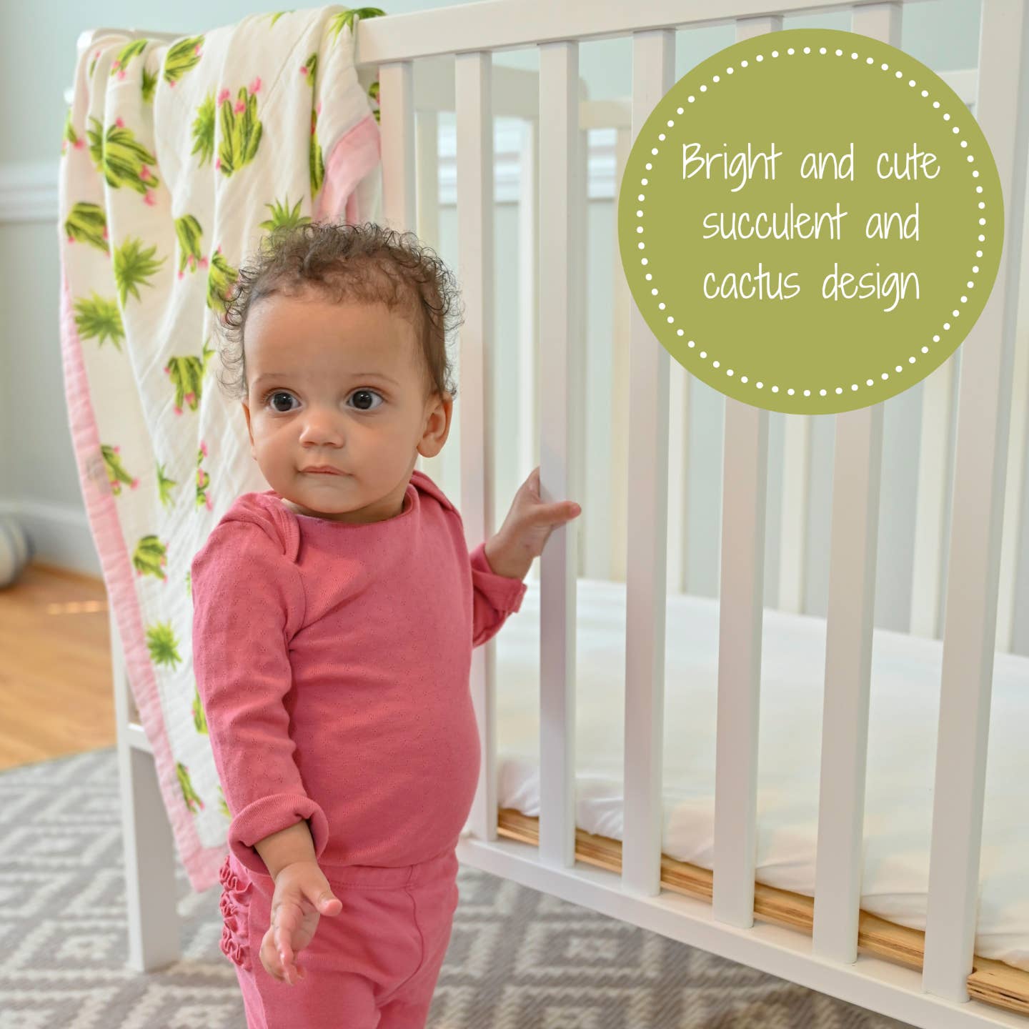 LollyBanks - Vente Courtepointe - Enfant et bébé - Stuck On You - Couverture Bébé Bambou Succulent4