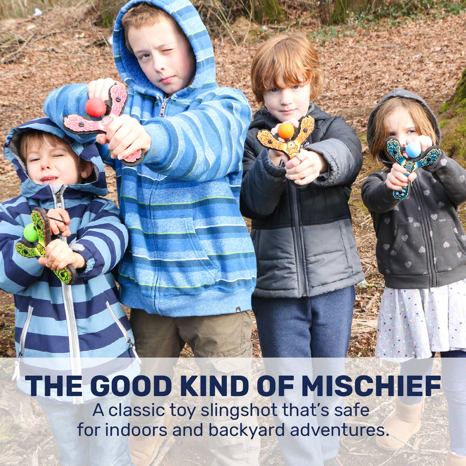 Mighty Fun! - Wholesale Slingshot - Kids - Mischief Maker® Slingshot - Lil' Monster Assorted6