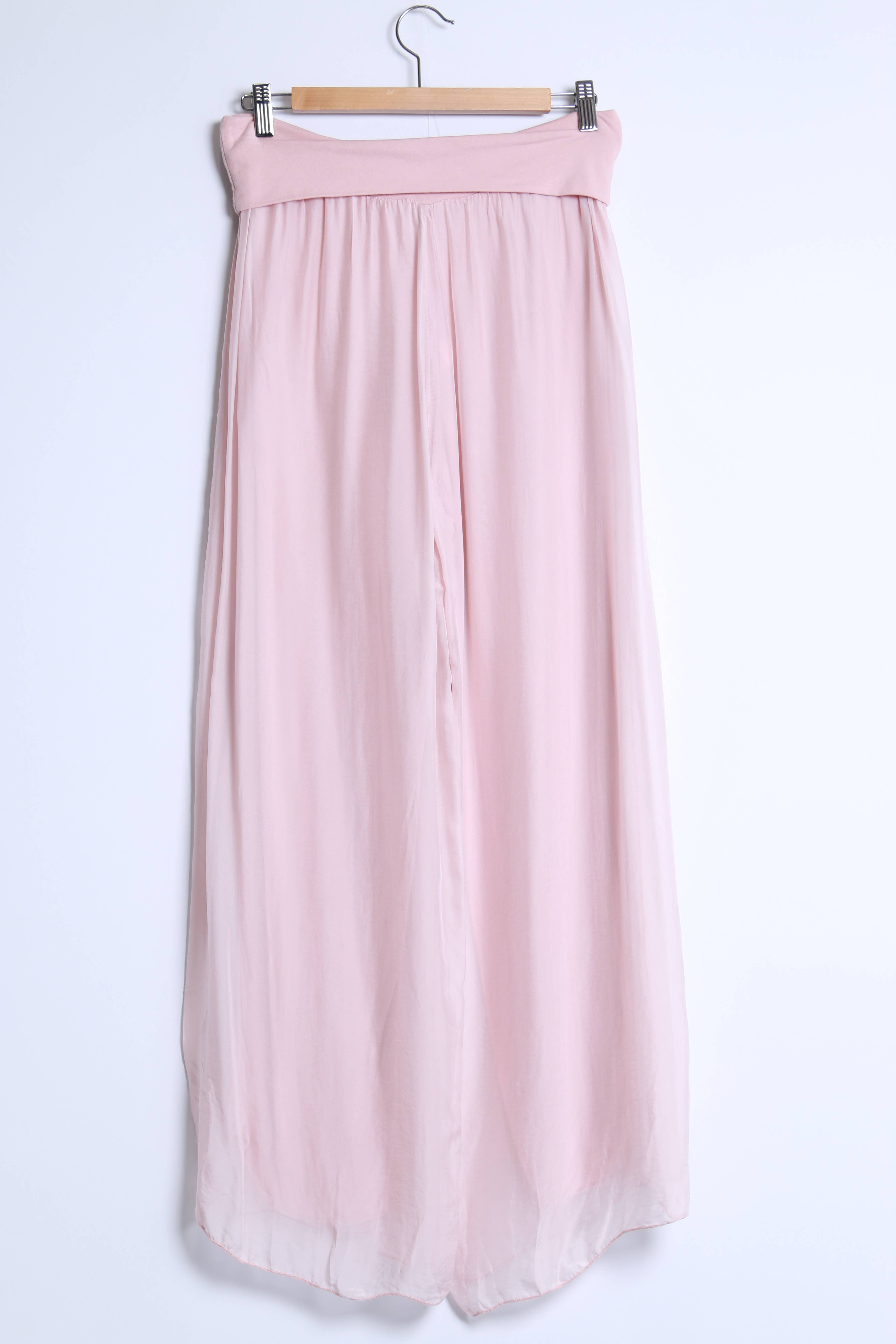 Shyloh - Wholesale Pants - Women's - High-waisted wide fluid pants with long hem 2053736