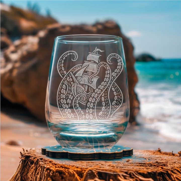 Benoit's Design Co. - Wholesale Cocktail/Liquor Glass - Kraken Octopus Drinking Glasses7