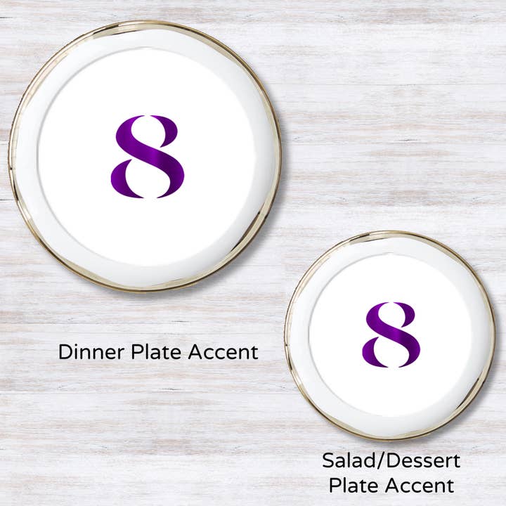 Foil Celebrate! 8 - Plate Accent for wholesale by Altoonastore