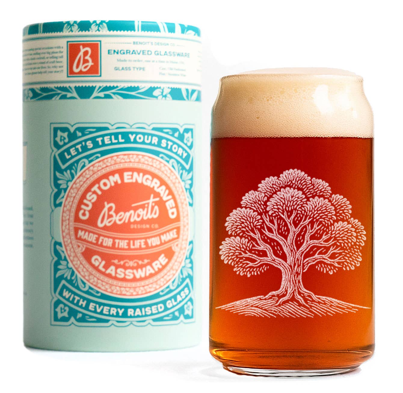 Benoit's Design Co. - Wholesale Cocktail/Liquor Glass - Live Oak Tree Drinking Glasses4