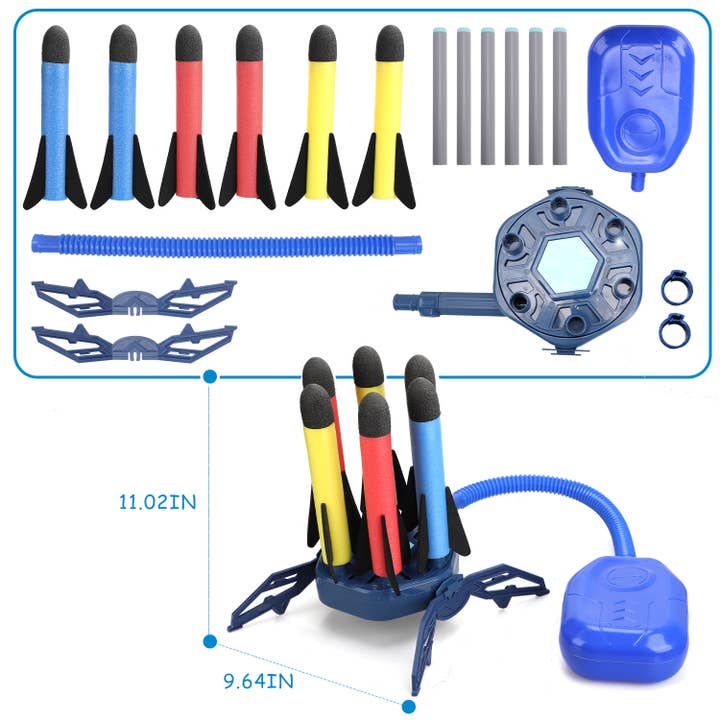 TOY Life - Wholesale Toy Set - Kids - Rocket Launcher for Kids with 6 Foam Rockets4