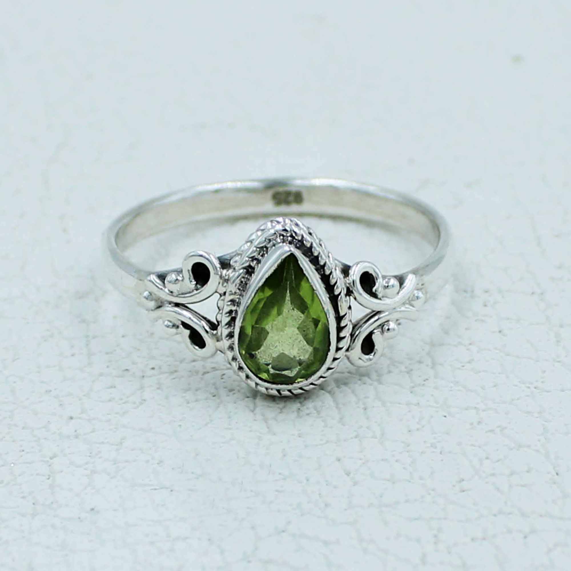 Silvex Jewelry - Wholesale Engagement Ring - Solitaire Citrine Engagement Ring in Sterling Silver4