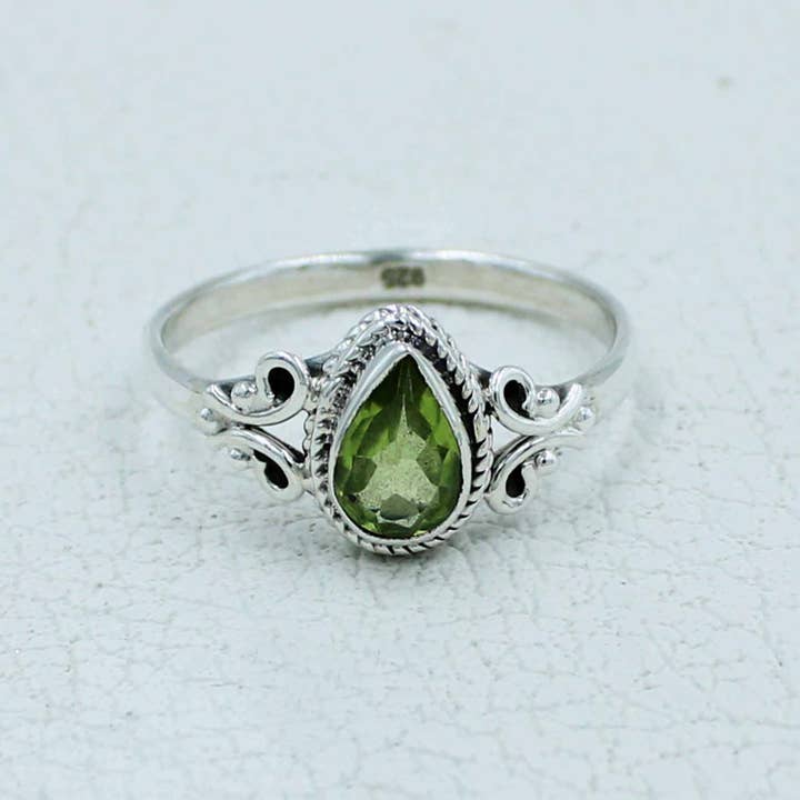 Silvex Jewelry - Wholesale Engagement Ring - Solitaire Citrine Engagement Ring in Sterling Silver4