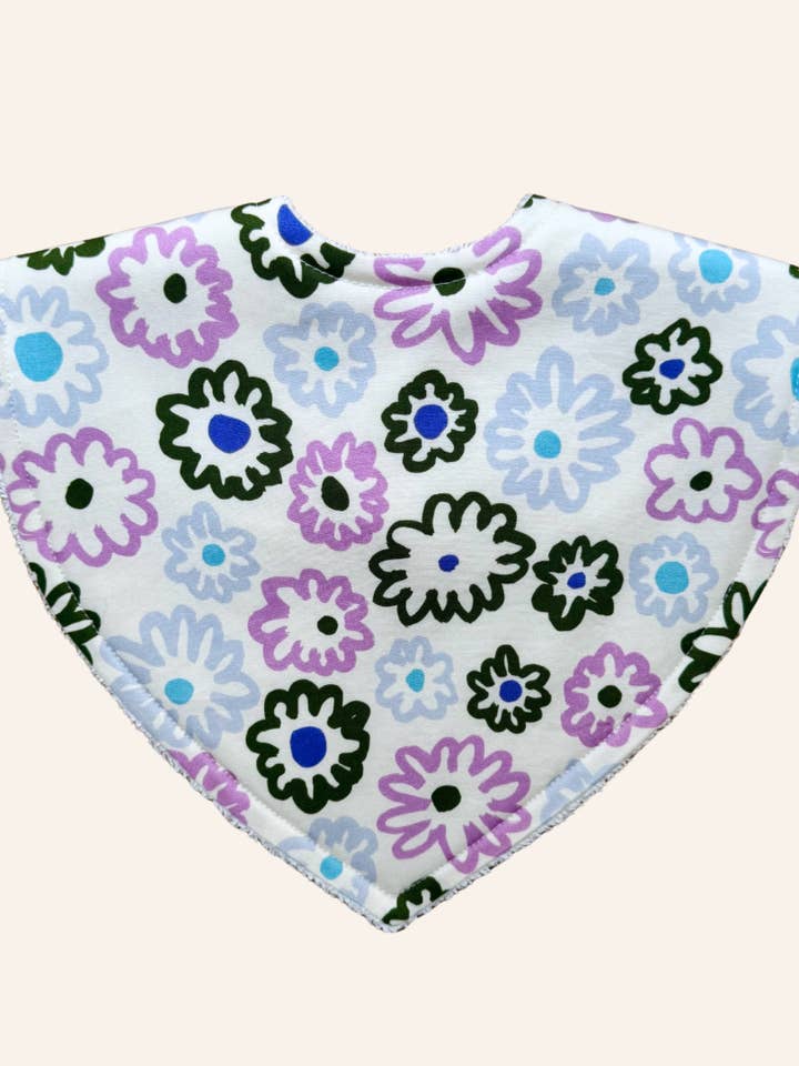 Big Flower Heart | Triangle Bib for wholesale by Tilda & Moo