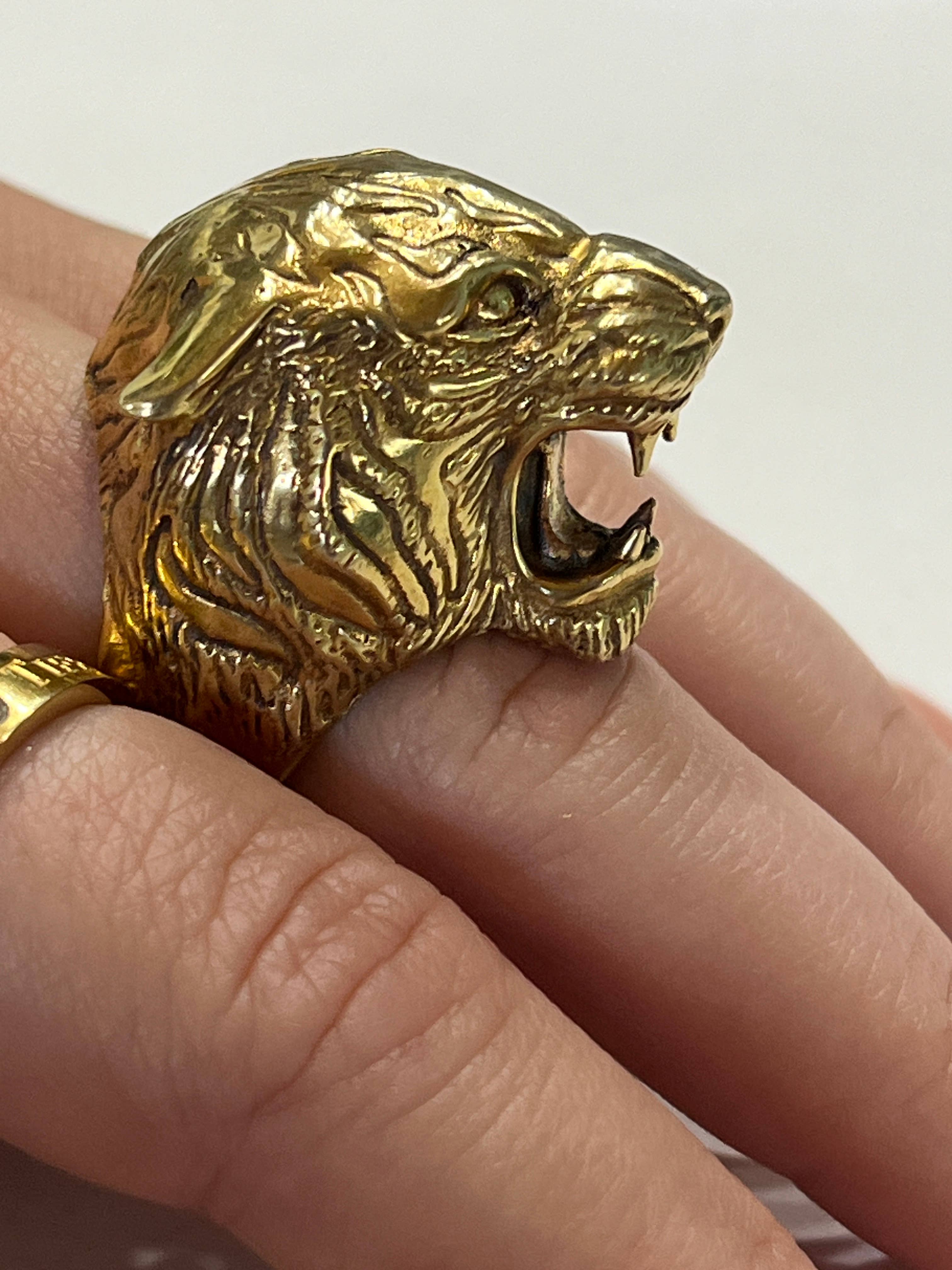 Hi Octane | SilverBotanica - Wholesale Cocktail/Statement Ring - Tiger Big Cat Hear Me Roar Ring2