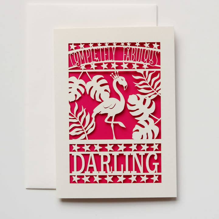 Absolut fabelhafte Darling A6 lasergeschnittene Karte für den Großhandel von pogofandango