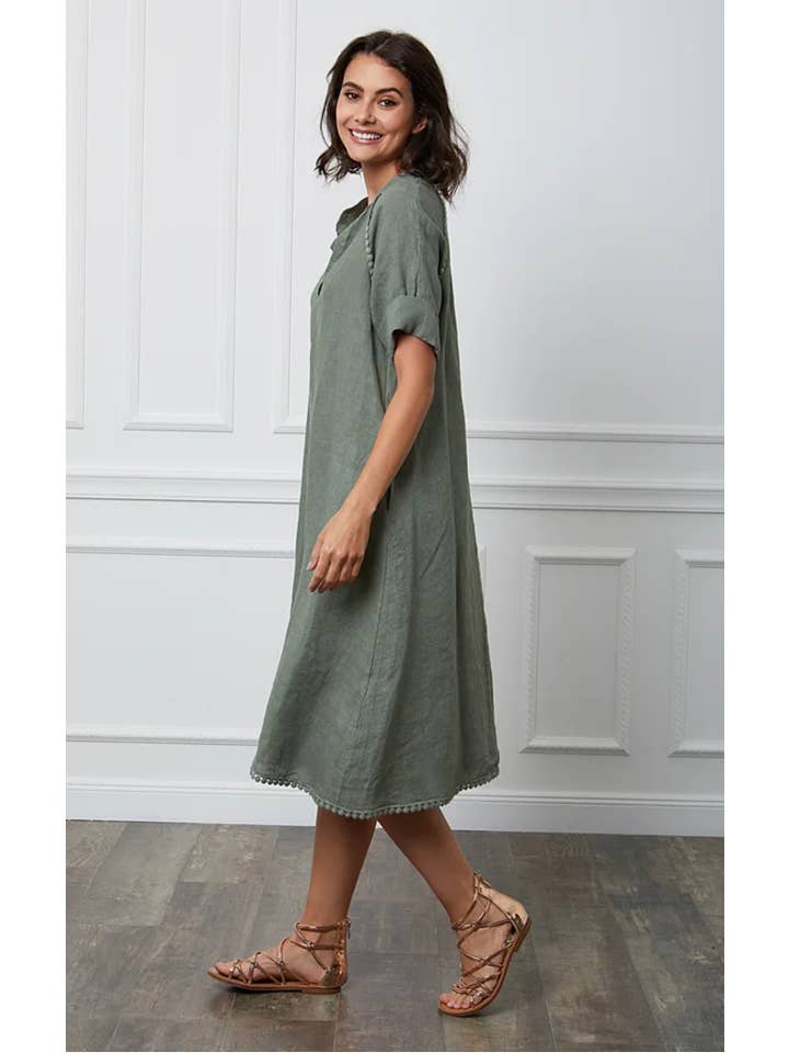 LÉA & LUC - Wholesale Dress – Women's - Long dress in 100% linen REF.716112