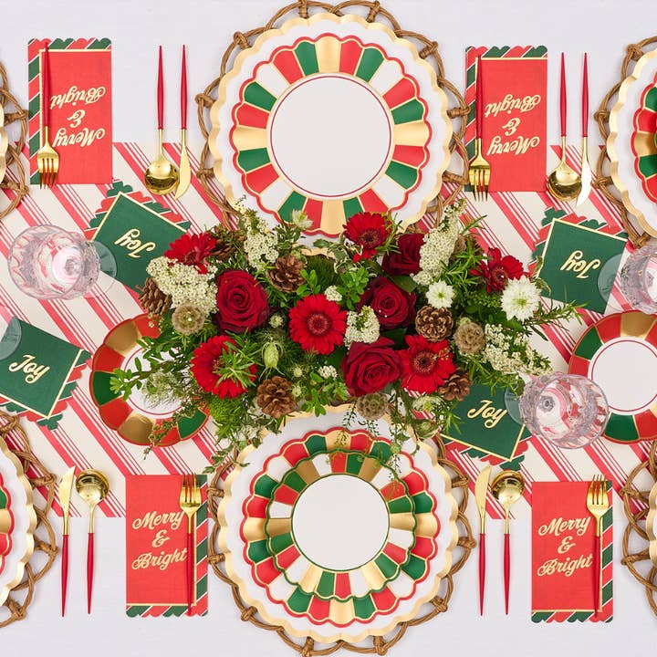 Sophistiplate - Wholesale Disposable plate - Joyful Christmas Appetizer/Dessert Bowls/8pk4