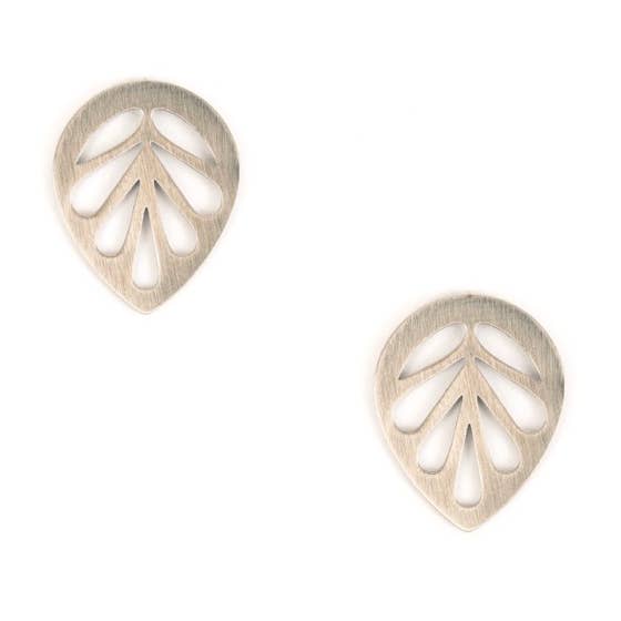 Leaf Post Earrings for wholesale by Altiplano