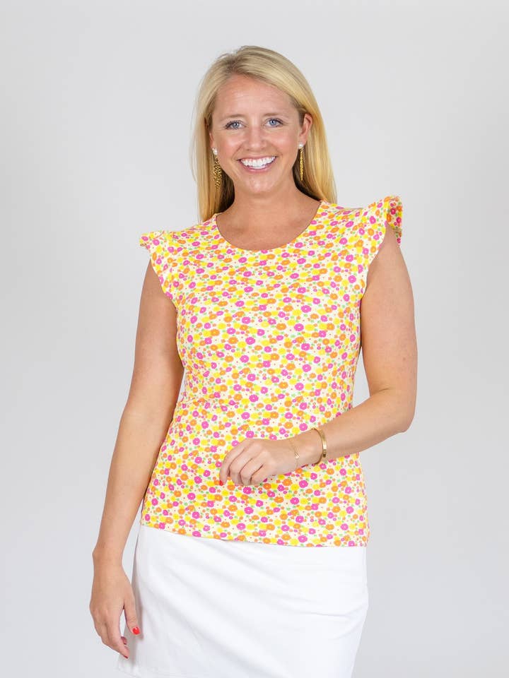 Jojo Top - Field of Dahlias for wholesale by sailor-sailor