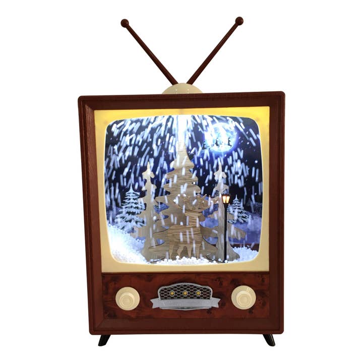 Mini Retro TV with Forest for wholesale by Glory Haus