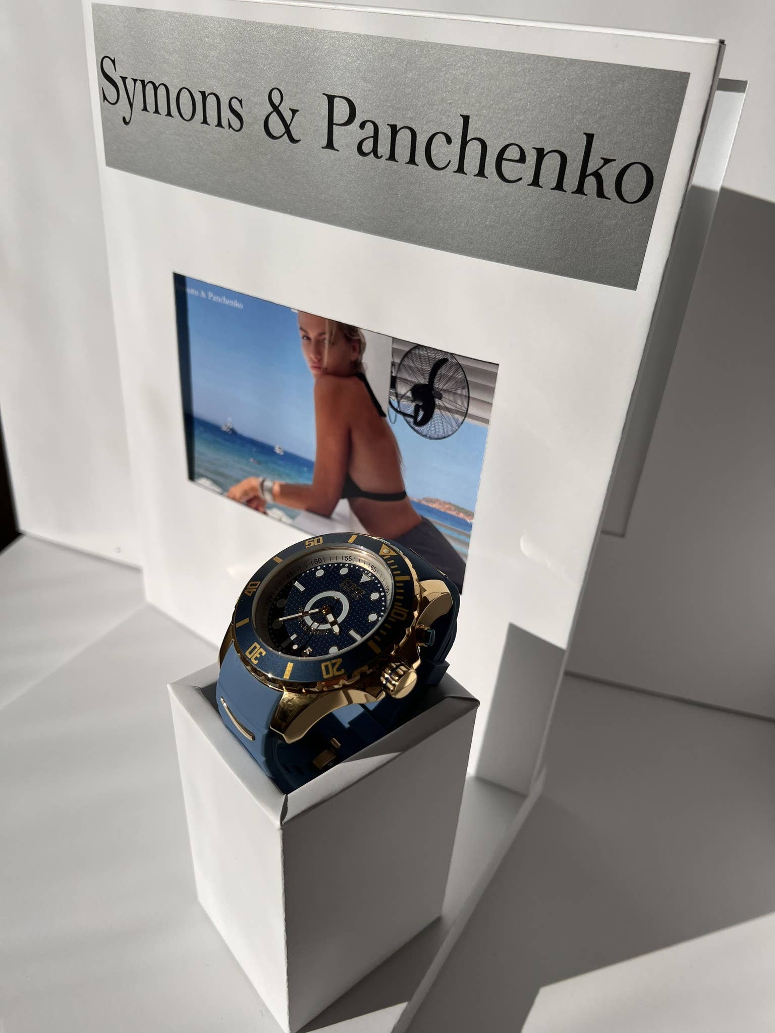 Symons & Panchenko - Vendita all'ingrosso Orologio da polso - Donna - Kyboe Giant Series Giant 55 Icon - 6 in doppio placcato oro giallo con cinturino in silicone