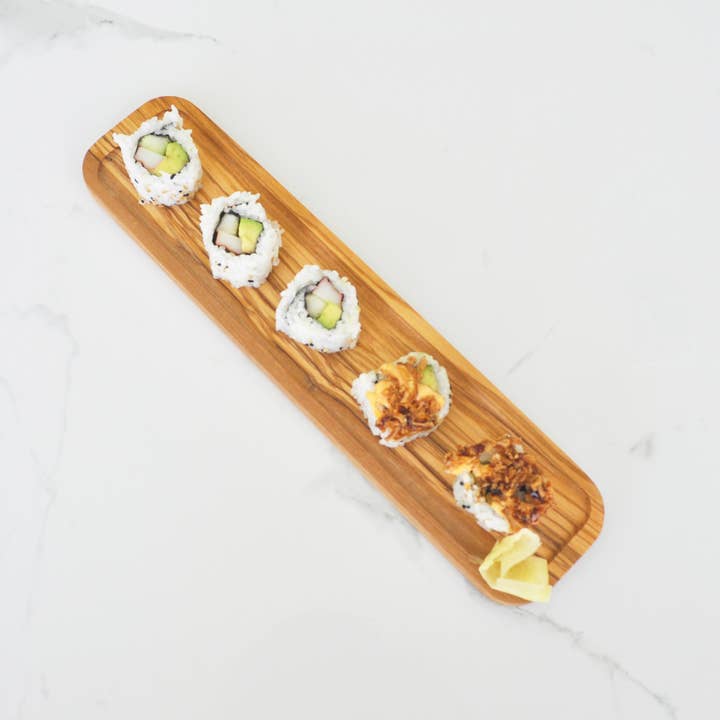 Naturally Med Inc. - Wholesale Serving Tray - Olive Wood Sushi Board / Sushi Tray