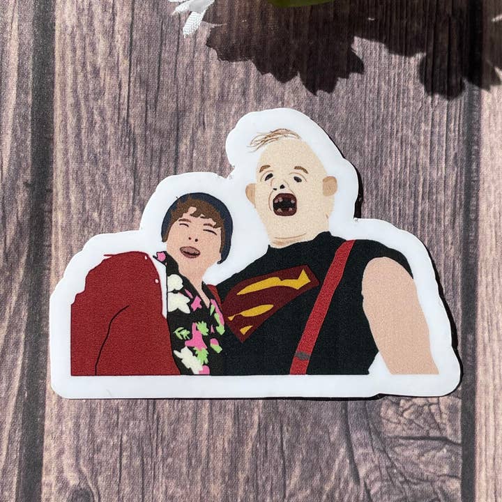 The Goonies-Themed Sloth and Chunk Sticker/Magnet for wholesale by JG Sticker Shop