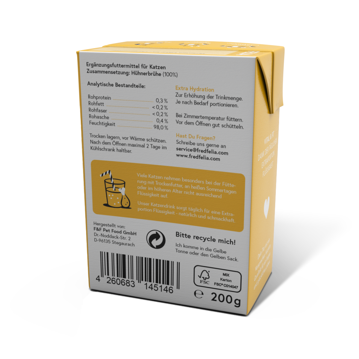 FRED & FELIA - Wholesale Pet Food - Cat - FELIA Cat Drink Chicken1