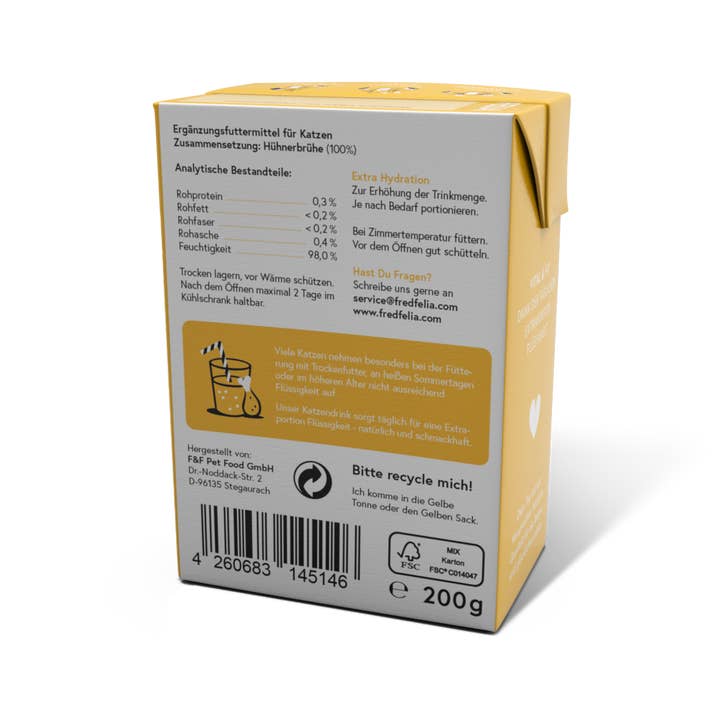 FRED & FELIA - Wholesale Pet Food - Cat - FELIA Cat Drink Chicken1