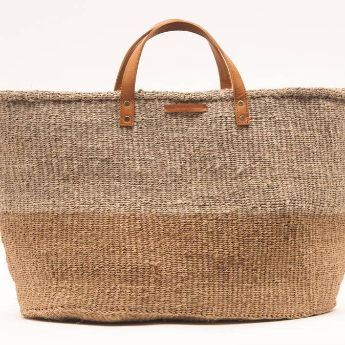 KAZA: Brown & Grey Two Tone Woven Shopper and other Purchase wholesale kaszanka z cebulka. Free returns & net 60 terms on Faire trending on Faire.
