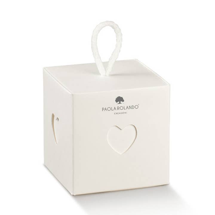 Paola Rolando Creazioni - Wholesale Party Favor Bag/Box - Box White Cube 5X5X5 Cm
