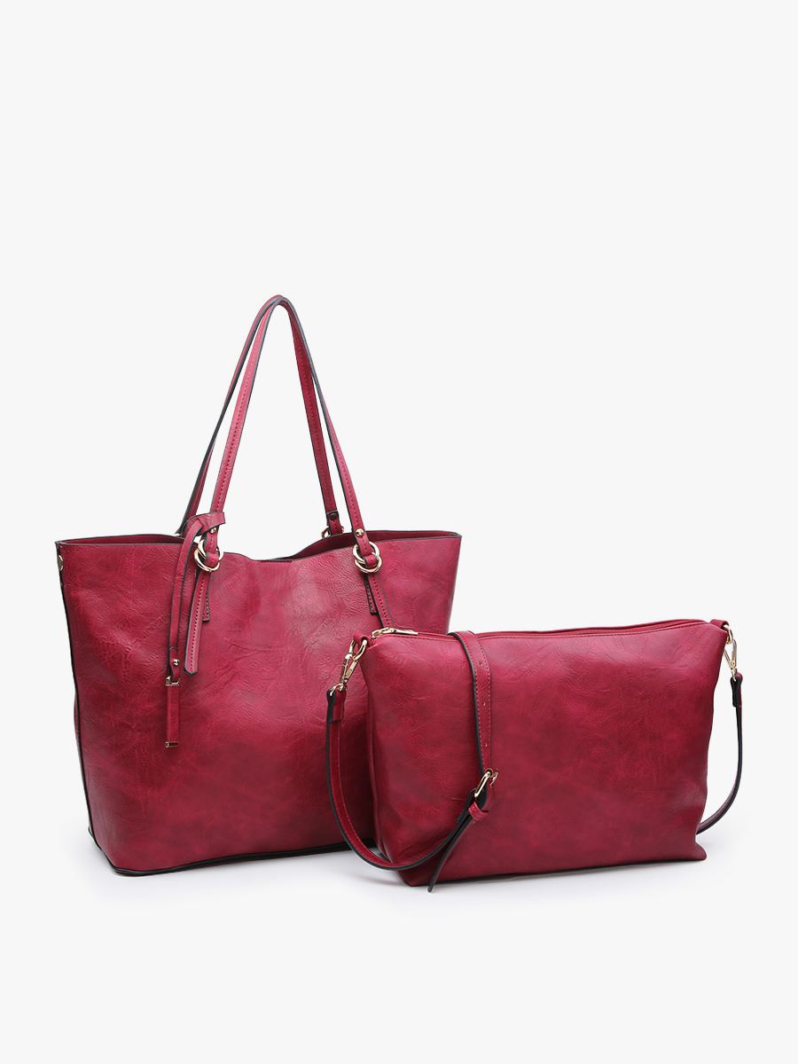 Jen & Co. – wholesale Bärkasse - Dam – M1614 Iris Monogrammable 2-i-1 Tote Bag6