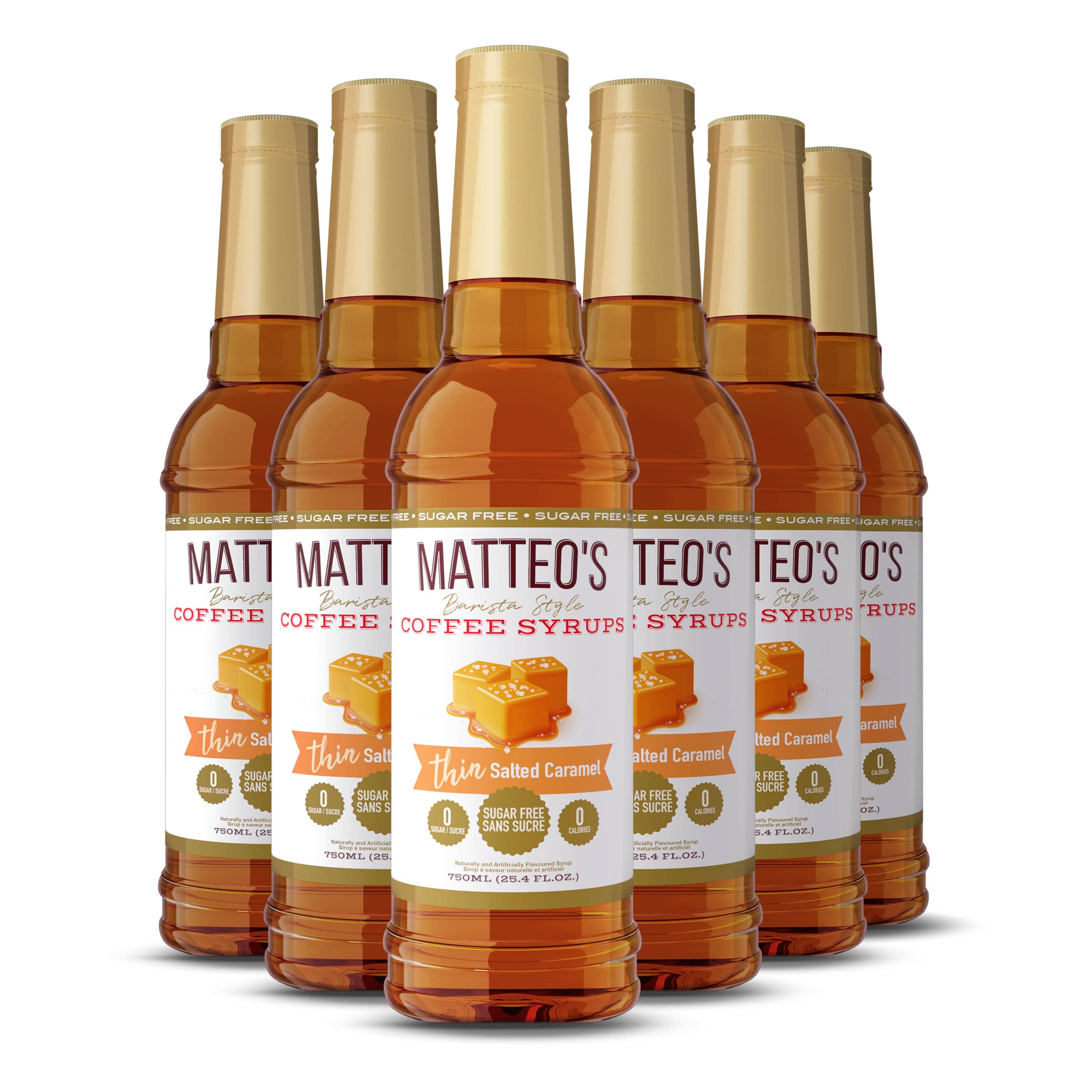 Matteo's - Wholesale Iced Coffee/Cold Brew - Matteo's Sugar Free Coffee Syrup, Salted Caramel, 0 Calories, 0 Sugar, Keto Friendly7